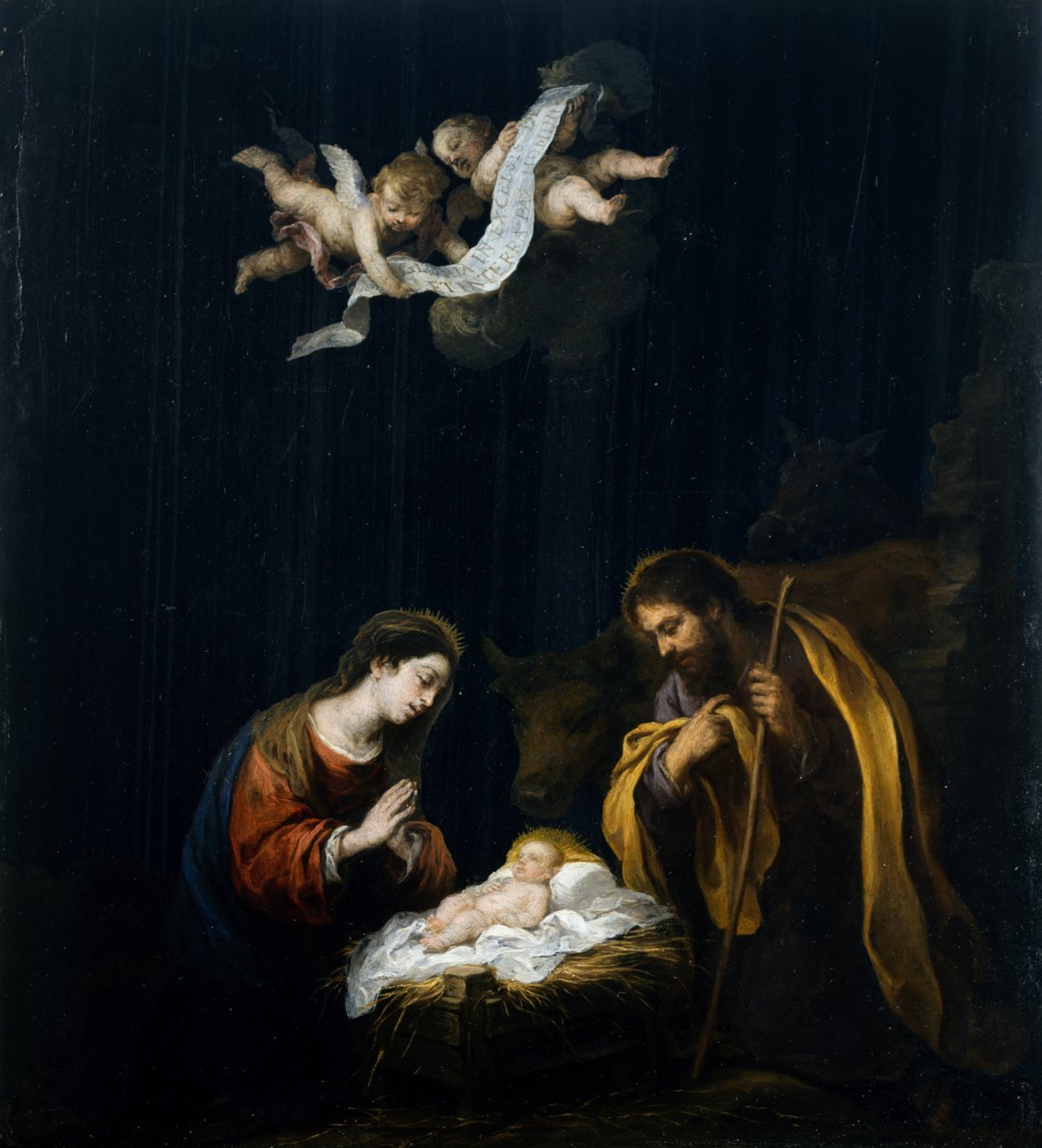 Die Geburt Christi, ca. 1665-70 von Bartolomé Esteban Murillo