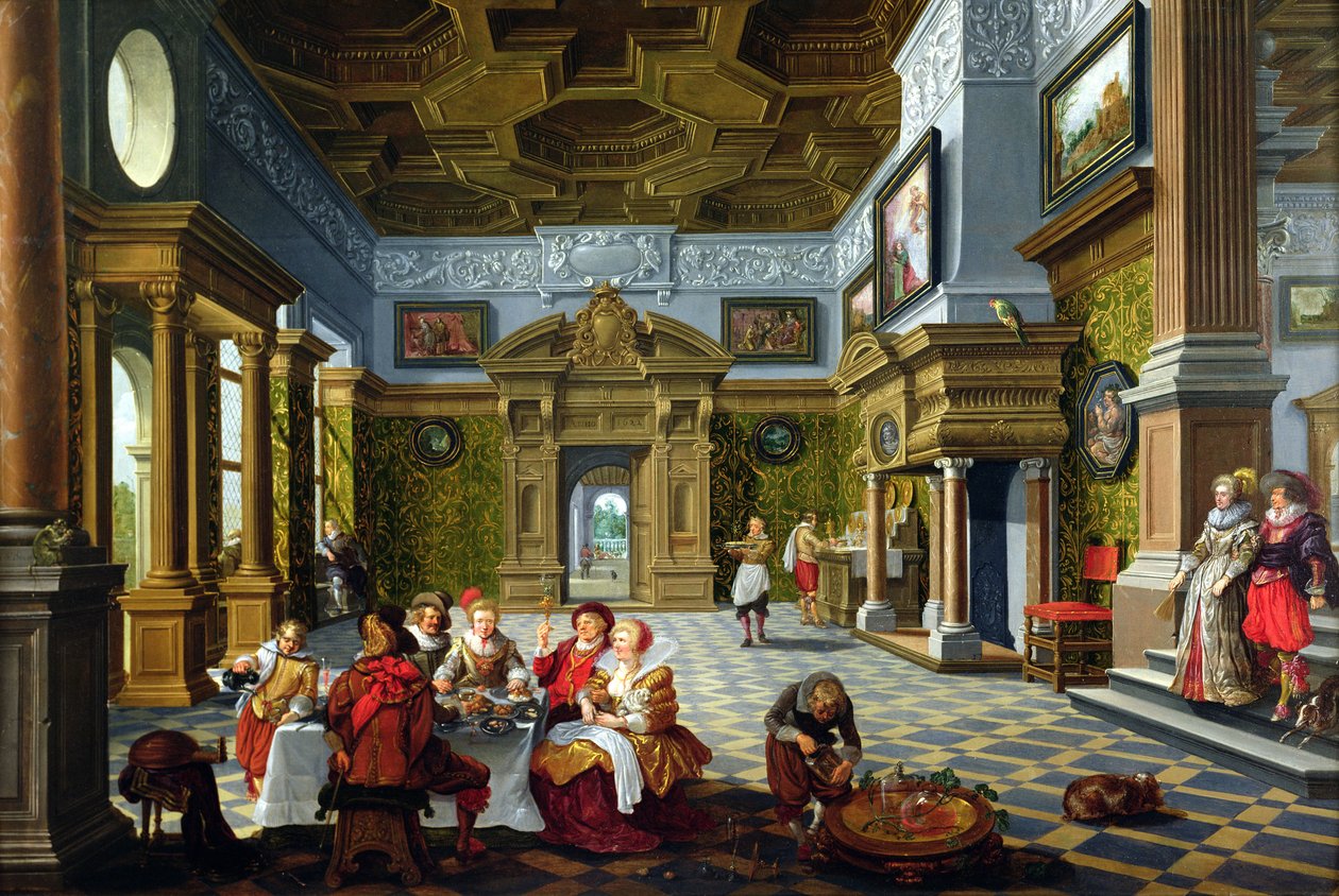 Innenraum eines Palastzimmers, 1622 von Bartolomeus van Bassen