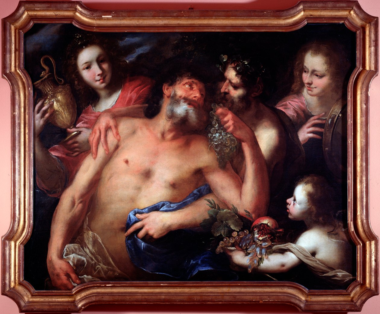 Betrunkener Silen von Bartolommeo Biscaino