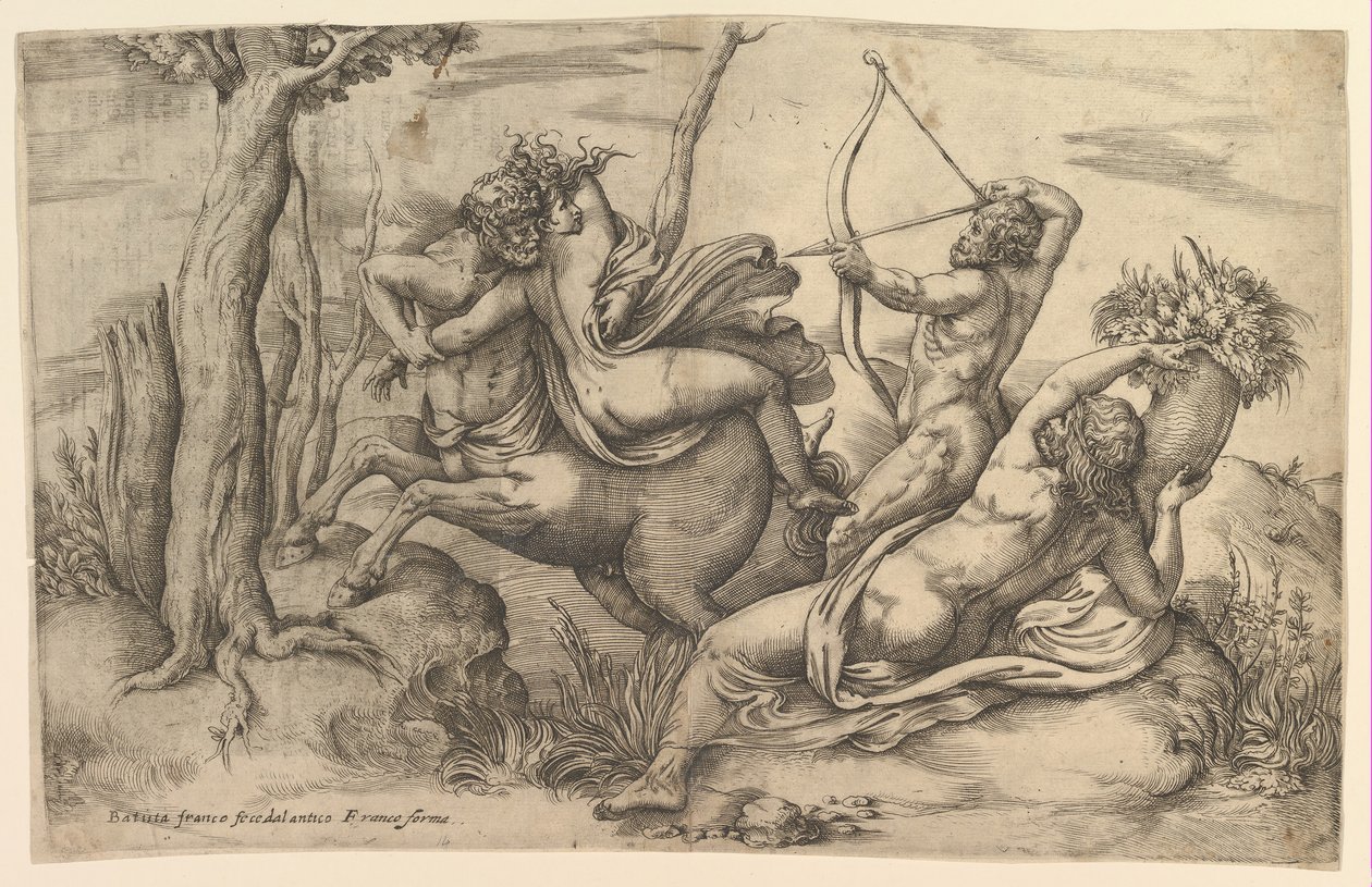 Die Entführung der Dejanira von Battista Franco Veneziano