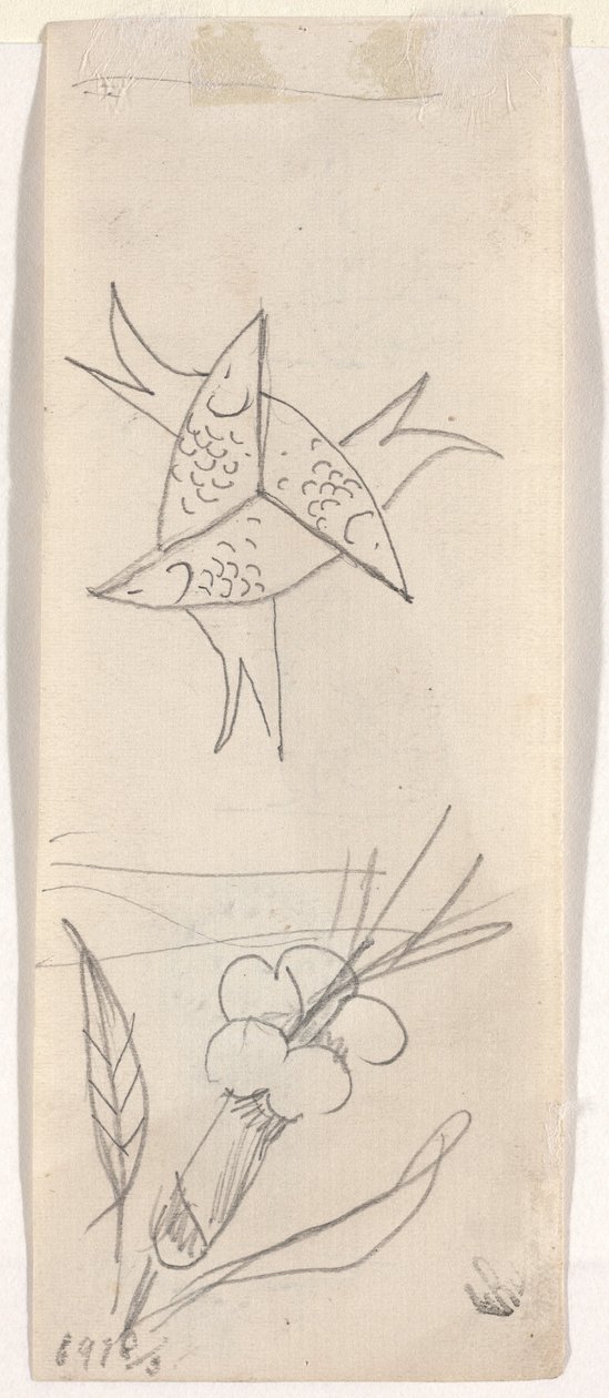 Blatt mit Skizzen (verso) von Beatrice Godwin Whistler
