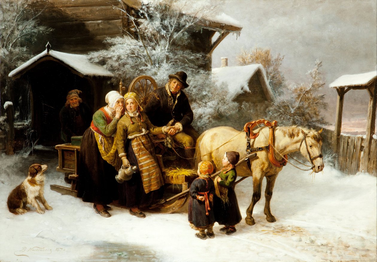 Heimat verlassen (Dalekarlische Szene) von Bengt Nordenberg