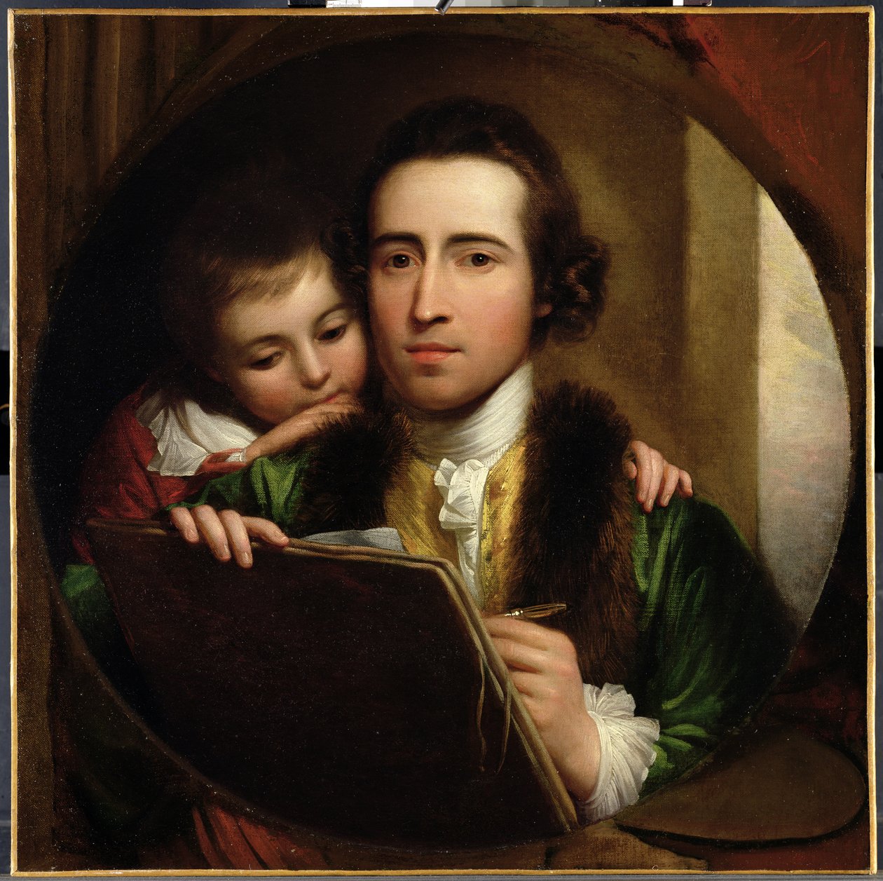 Der Künstler und sein Sohn Raphael, um 1773 von Benjamin West