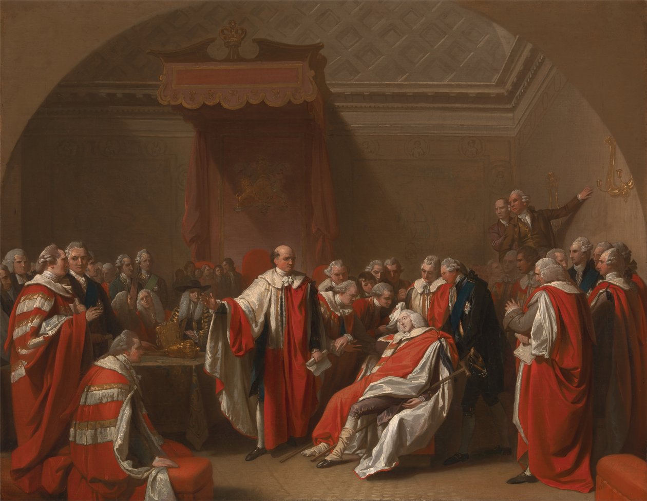 Der Tod von Chatham von Benjamin West