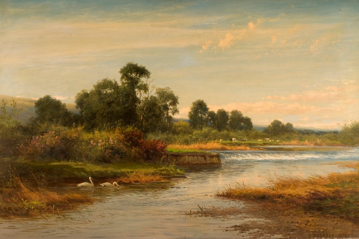 Goring on Thames, 1873 von Benjamin Williams Leader