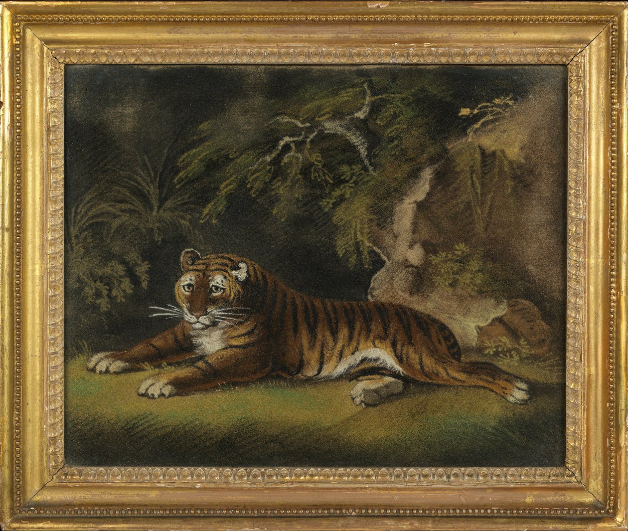 Tiger in einer Dschungellandschaft von Benjamin Zobel
