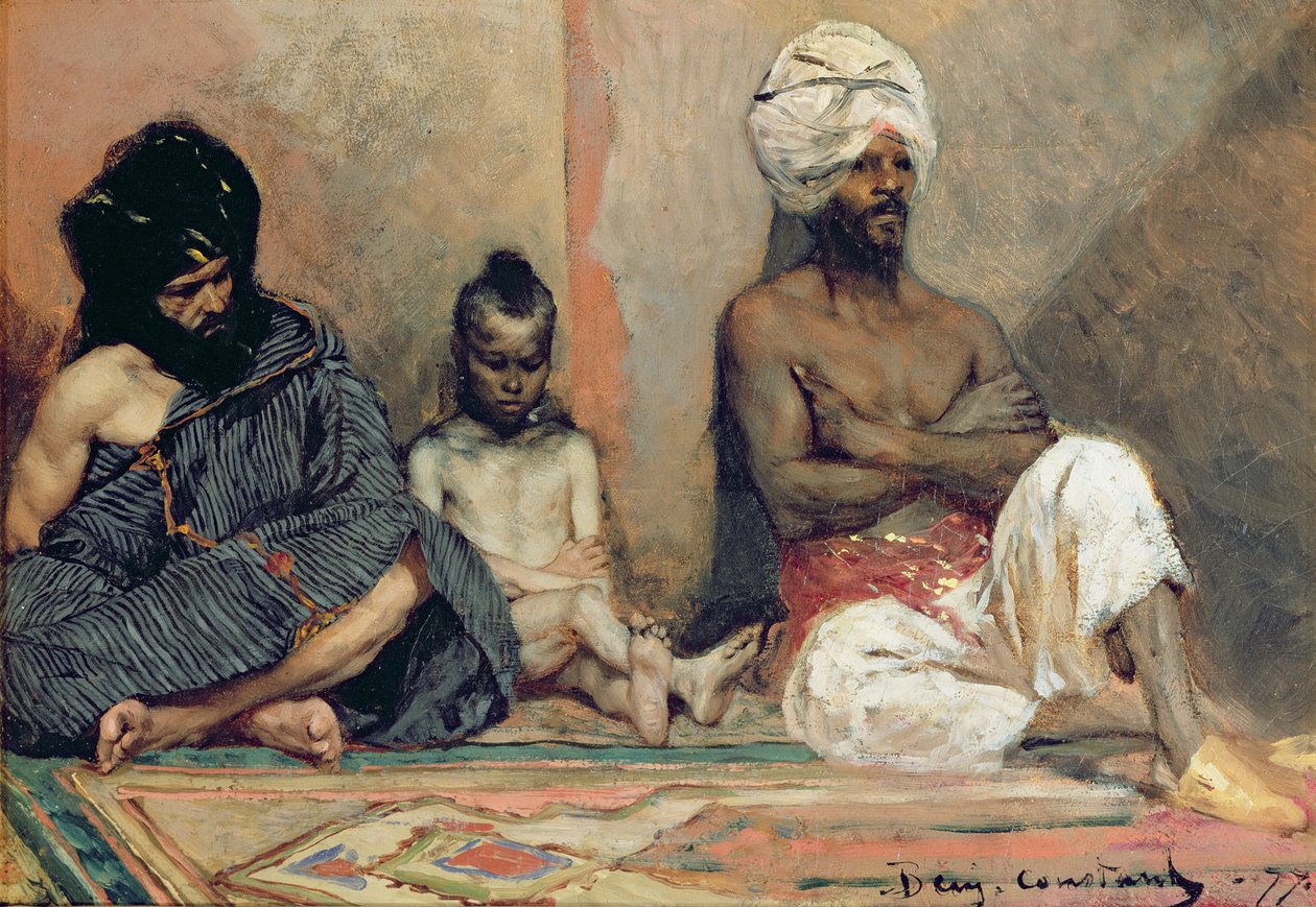 Sitzende Araber, 1877 von Benjamin 1845 1902 Constant