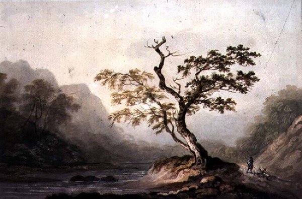 Landschaft mit Fluss und Bergen von Benjamin Barker