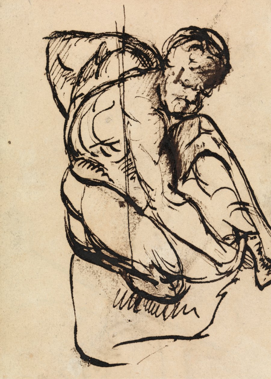 Figurenstudie eines nackten Mannes von Benjamin Robert Haydon
