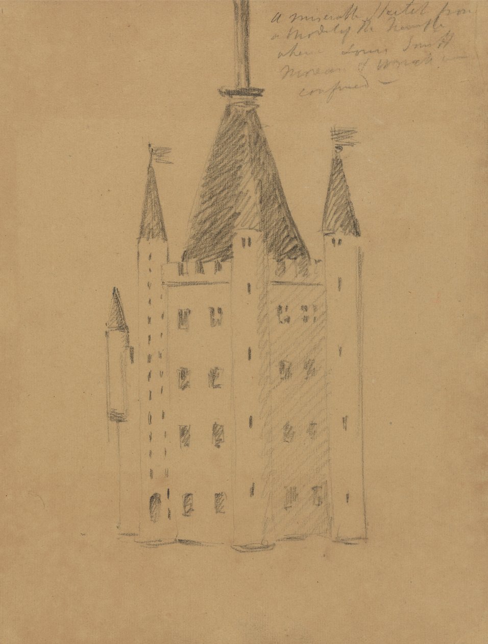Studie eines Schlosses von Benjamin Robert Haydon