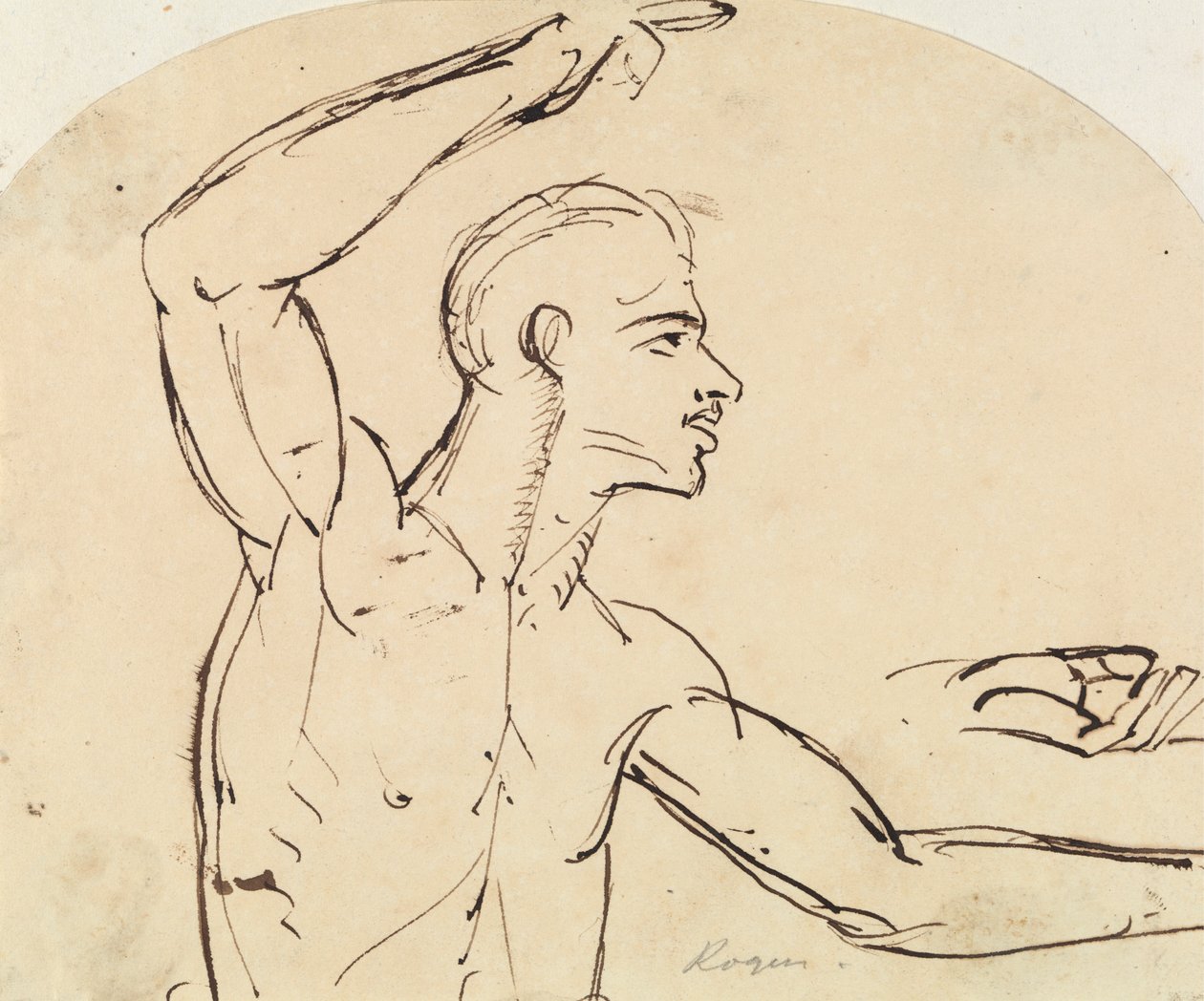Studie eines männlichen Aktes von Benjamin Robert Haydon