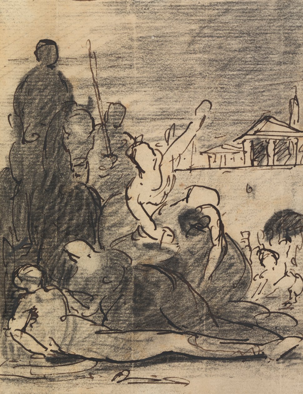 Studie einer militärischen Szene von Benjamin Robert Haydon