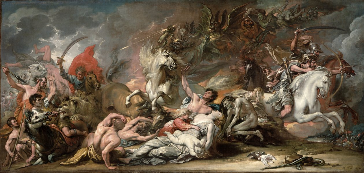 Der Tod auf dem fahlen Pferd von Benjamin West