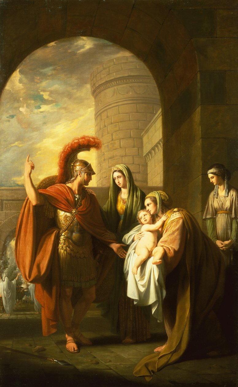 Hektor nimmt Abschied von Andromache von Benjamin West