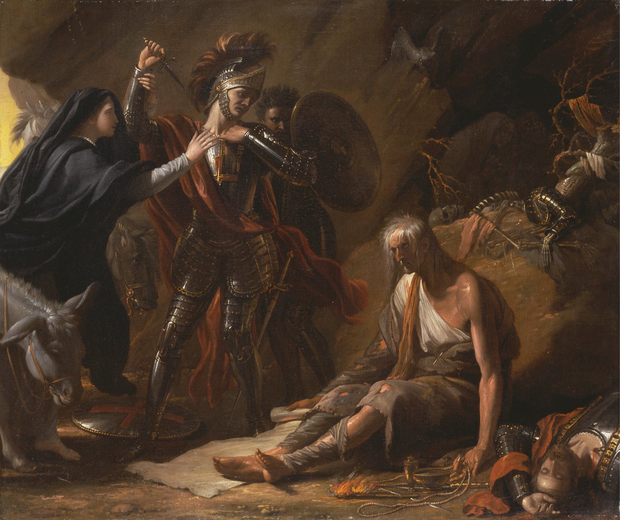 Die Höhle der Verzweiflung von Benjamin West