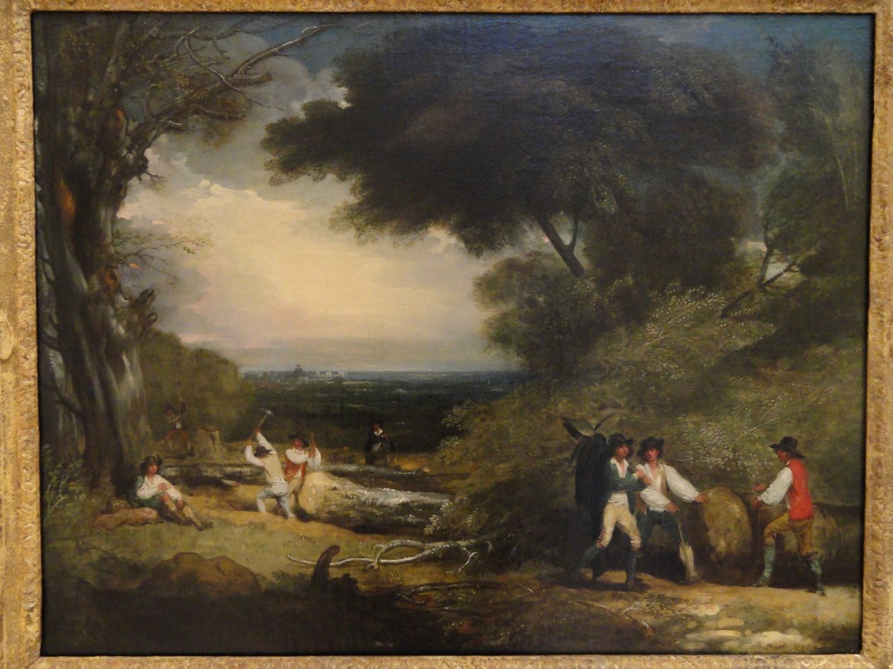 Holzfäller im Windsor Park von Benjamin West
