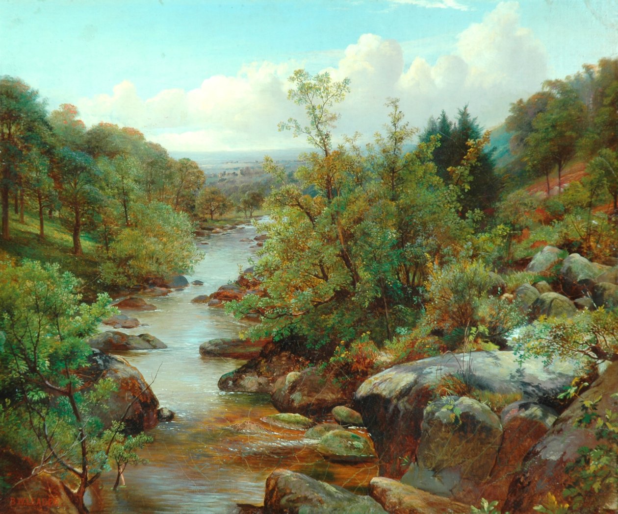 Walisische Landschaft von Benjamin Williams Leader