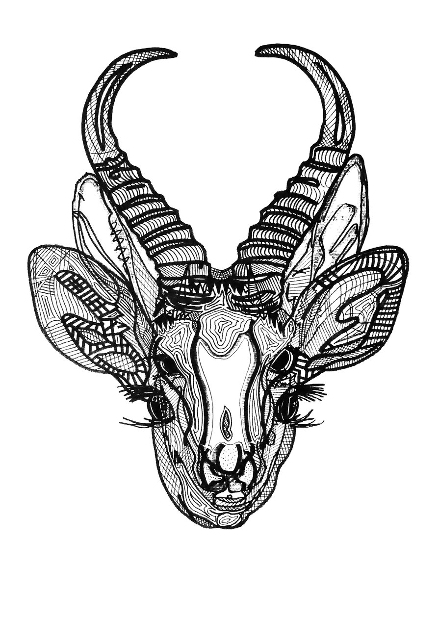 Doppelhirsch, 2019 von Benoit Erwann Boucherot