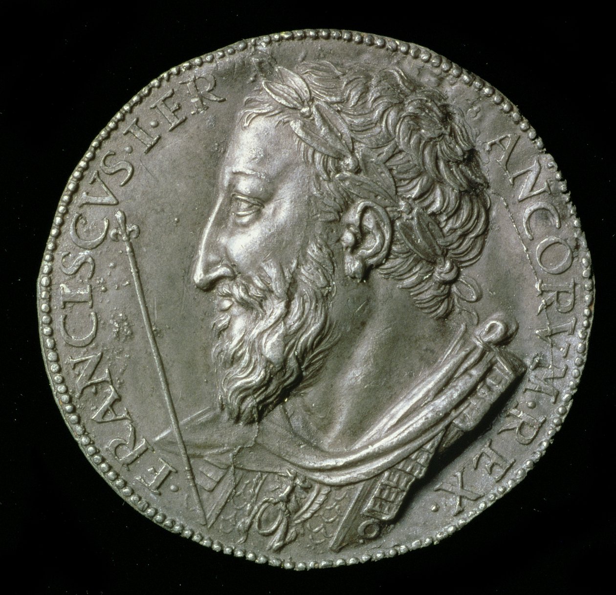 Francis I. von Valois, König von Frankreich (1515-47), 1537 von Benvenuto Cellini