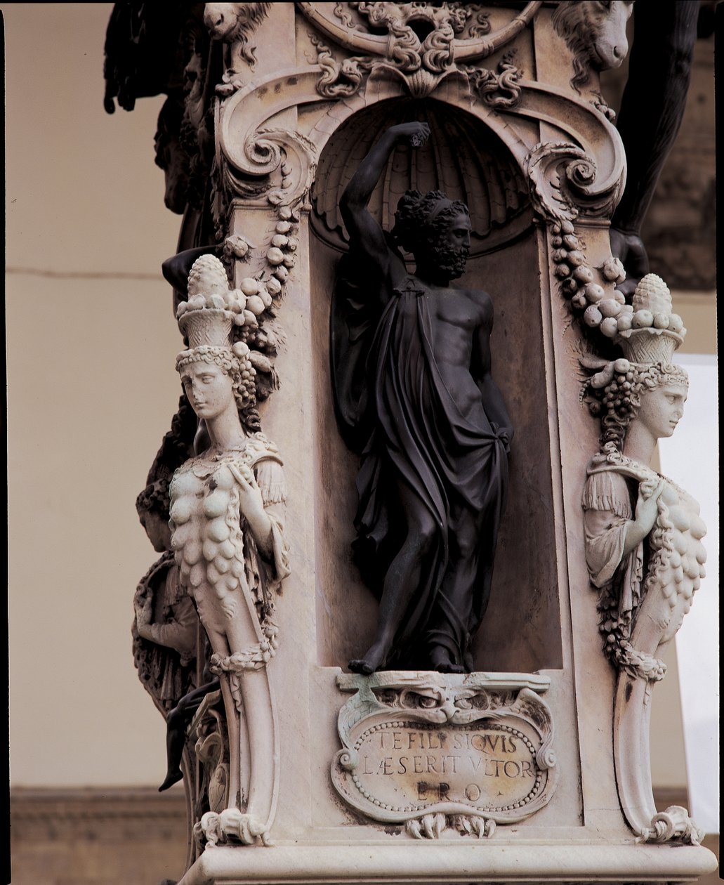 Jupiter, von der Basis einer Skulptur von Perseus mit dem Haupt der Medusa (Detail) von Benvenuto Cellini