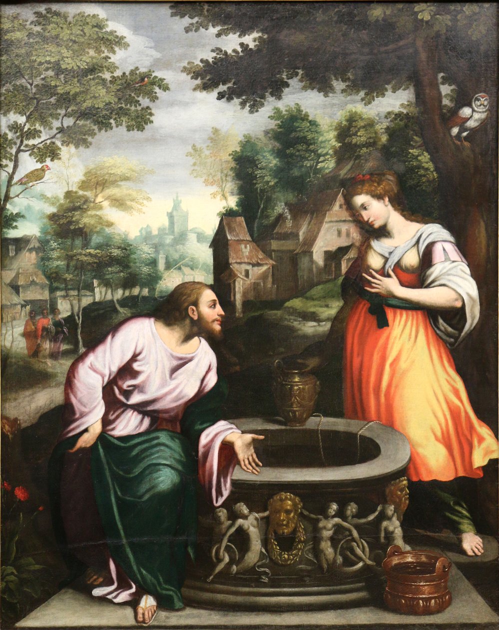 Jesus und die Samariterin von Benvenuto Tisi da Garofalo