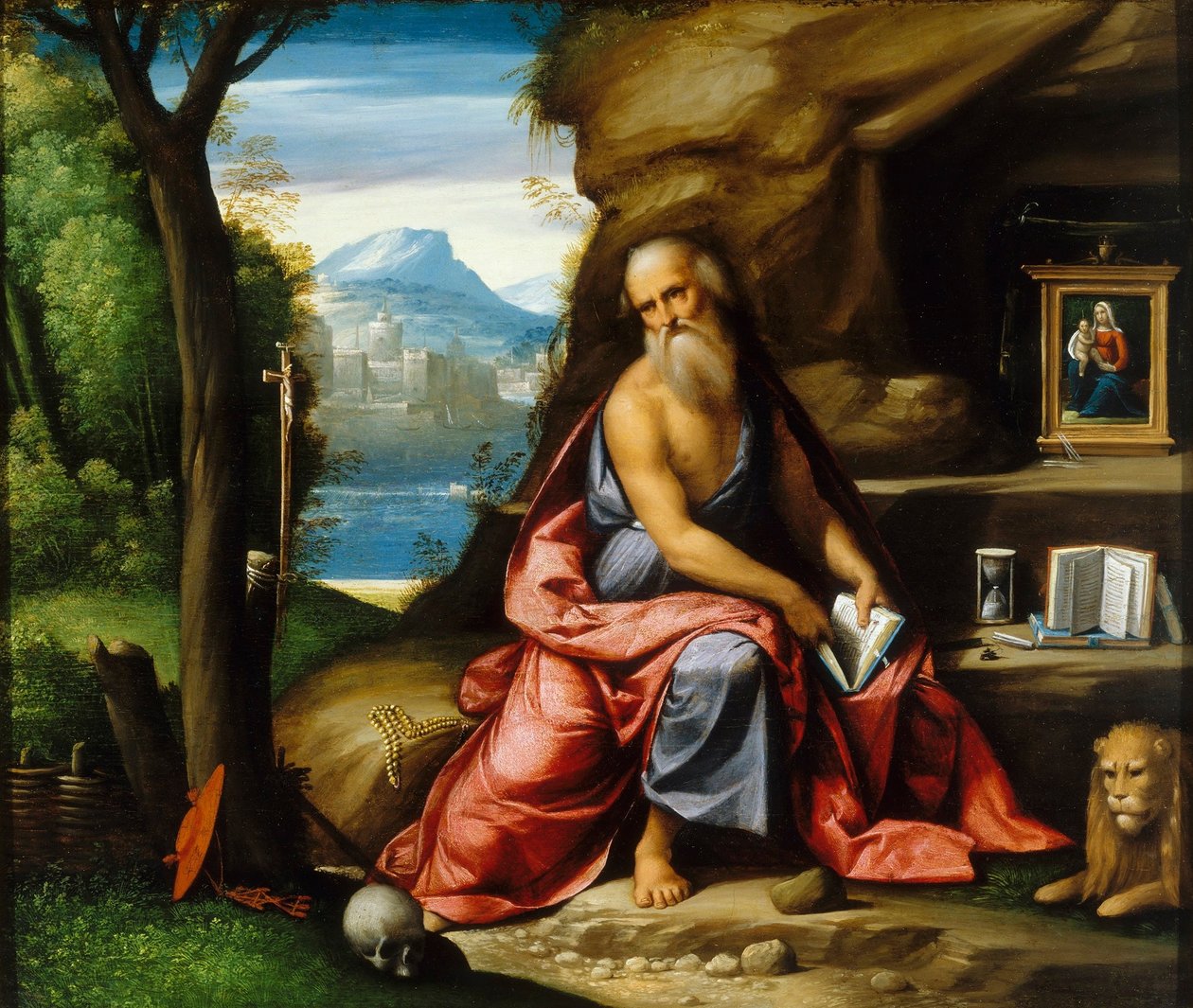 Meditation des Heiligen Hieronymus von Benvenuto Tisi