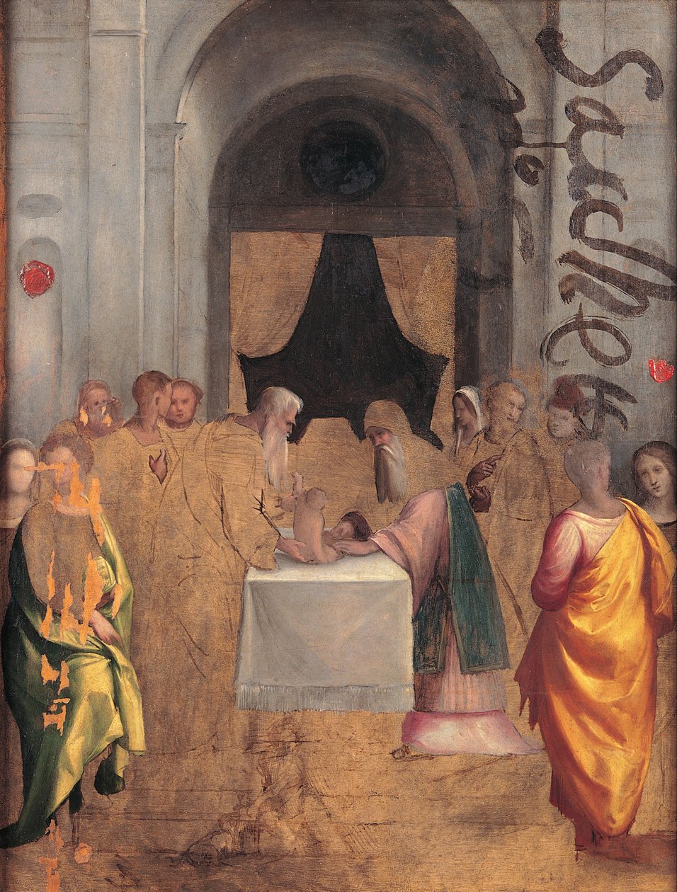 Darstellung im Tempel von Benvenuto Tisi