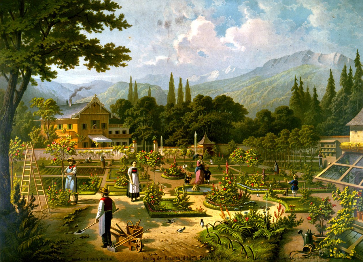 Gartenarbeit in der Schweiz von Bernard Frohlich
