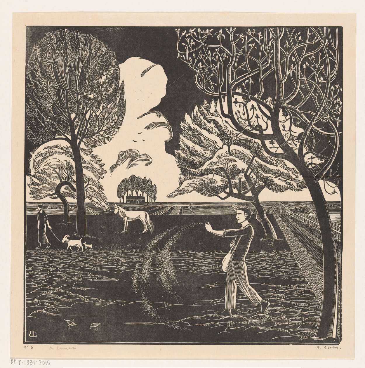 Säender Mann von Bernard Essers (signed by artist)