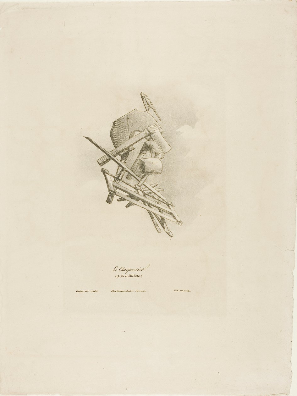 Der Zimmermann, aus Arts et Métiers von Bernard Gaillot