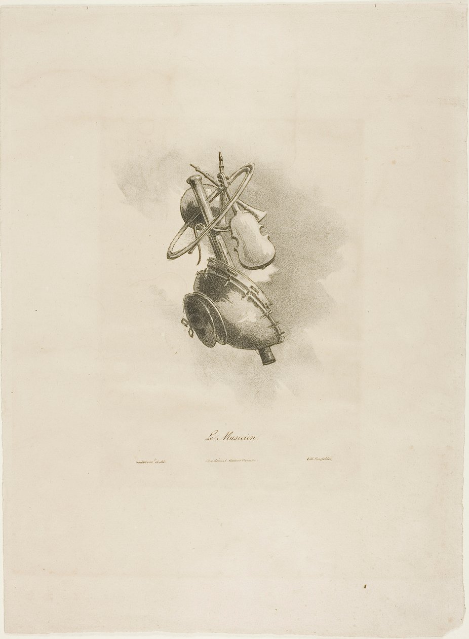 Der Musiker, aus Arts et Métiers von Bernard Gaillot