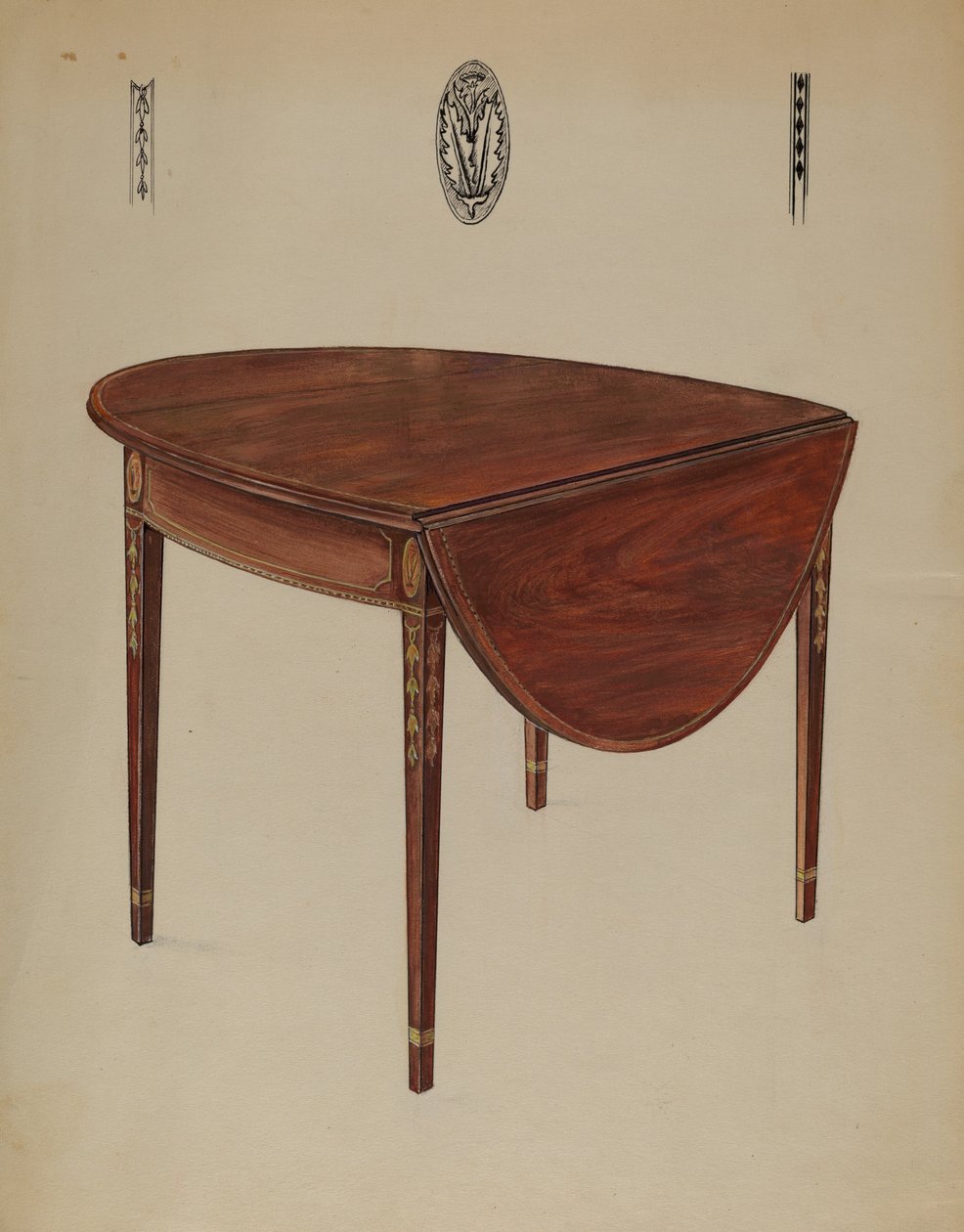 Pembroke-Tisch (Klappblatt) von Bernard Gussow