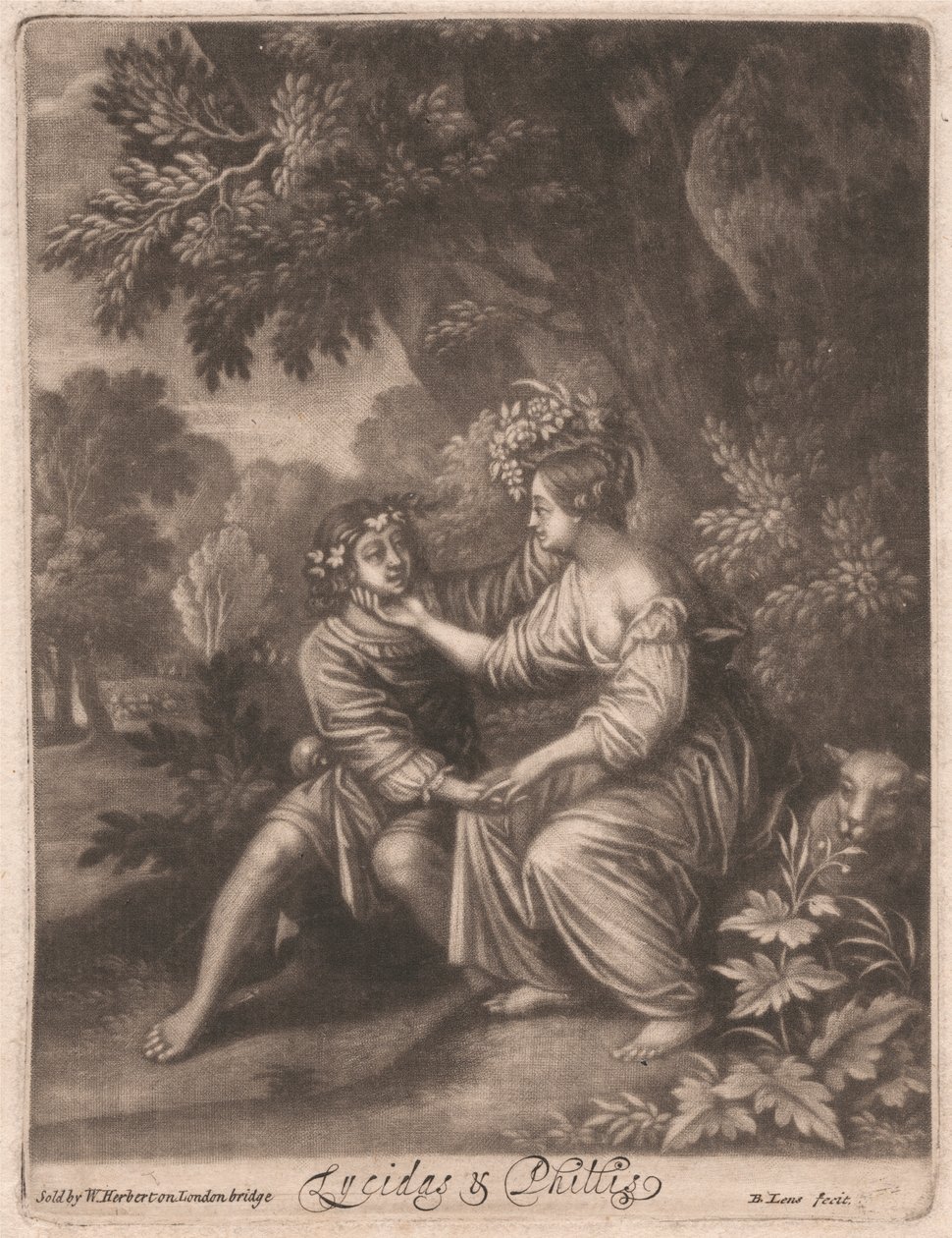 Lycidas und Phillis von Bernard Lens