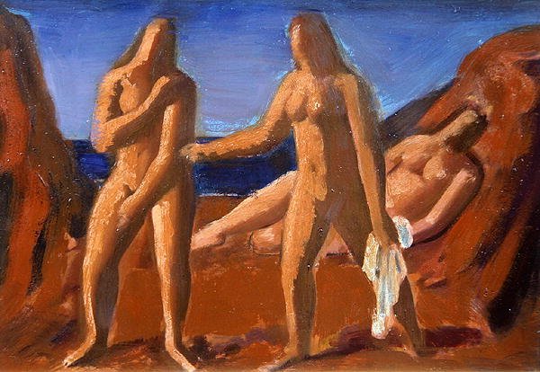 Gruppe von Badenden von Bernard Meninsky