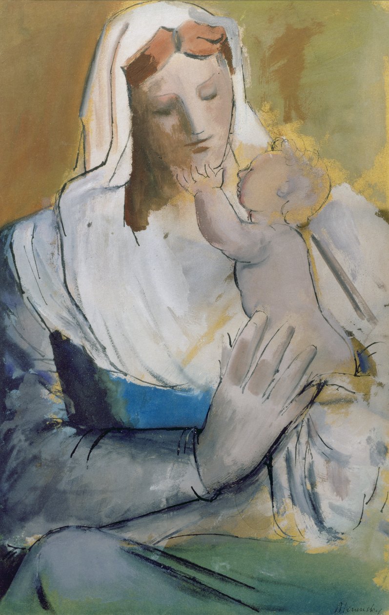Mutter und Kind von Bernard Meninsky