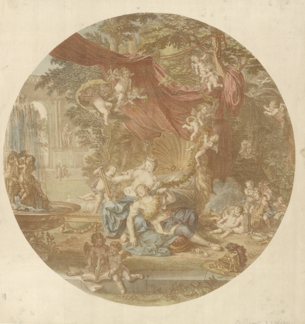Rinaldo und Armida von Bernard Picart