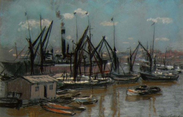 Hafenszene von Bernard Sickert
