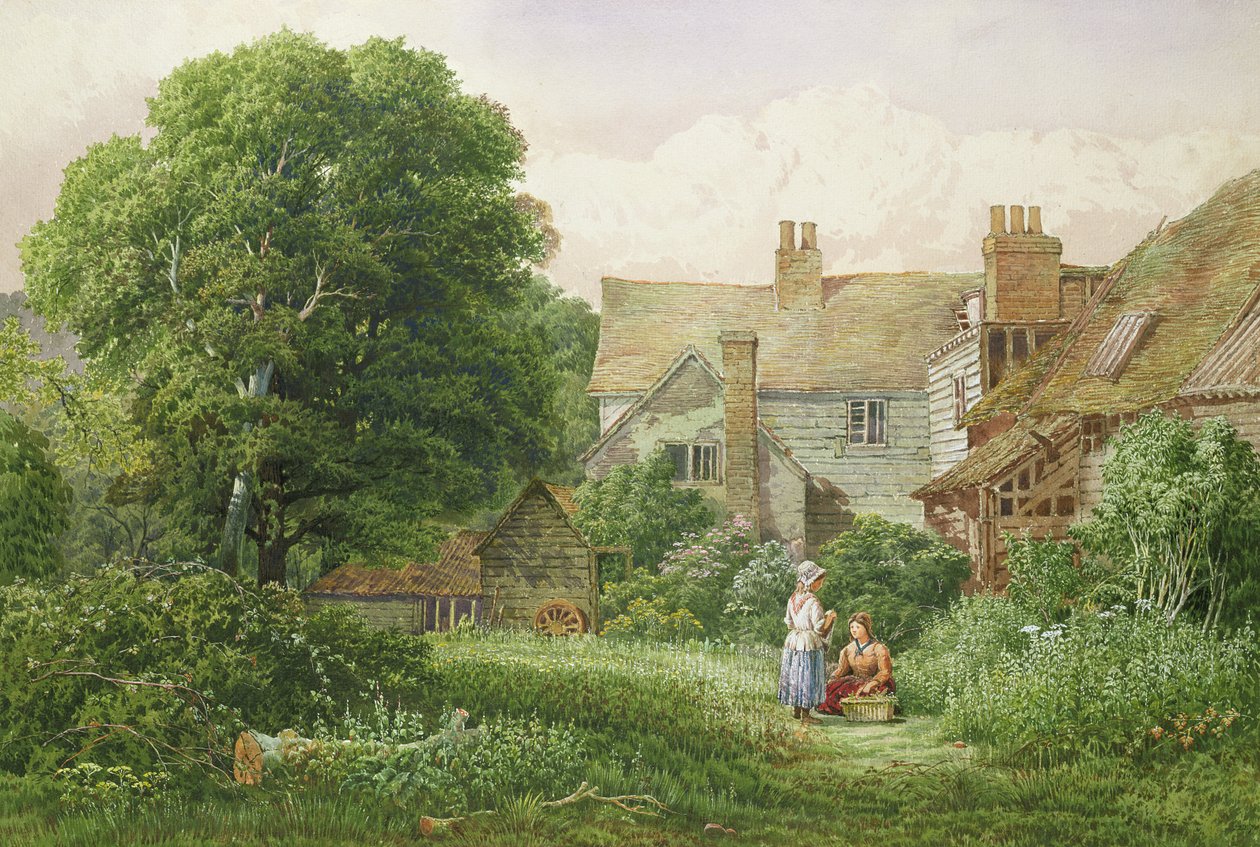 Altes Haus in Hendon von Bernard Walter Evans