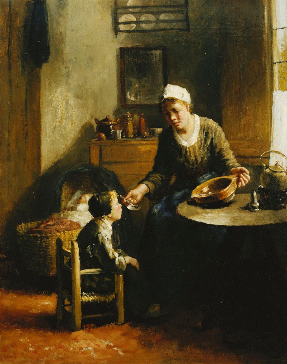 Mit dem Löffel gefüttert von Bernard de Hoog