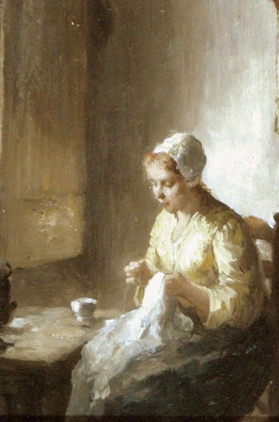 Die Näherin von Bernard de Hoog