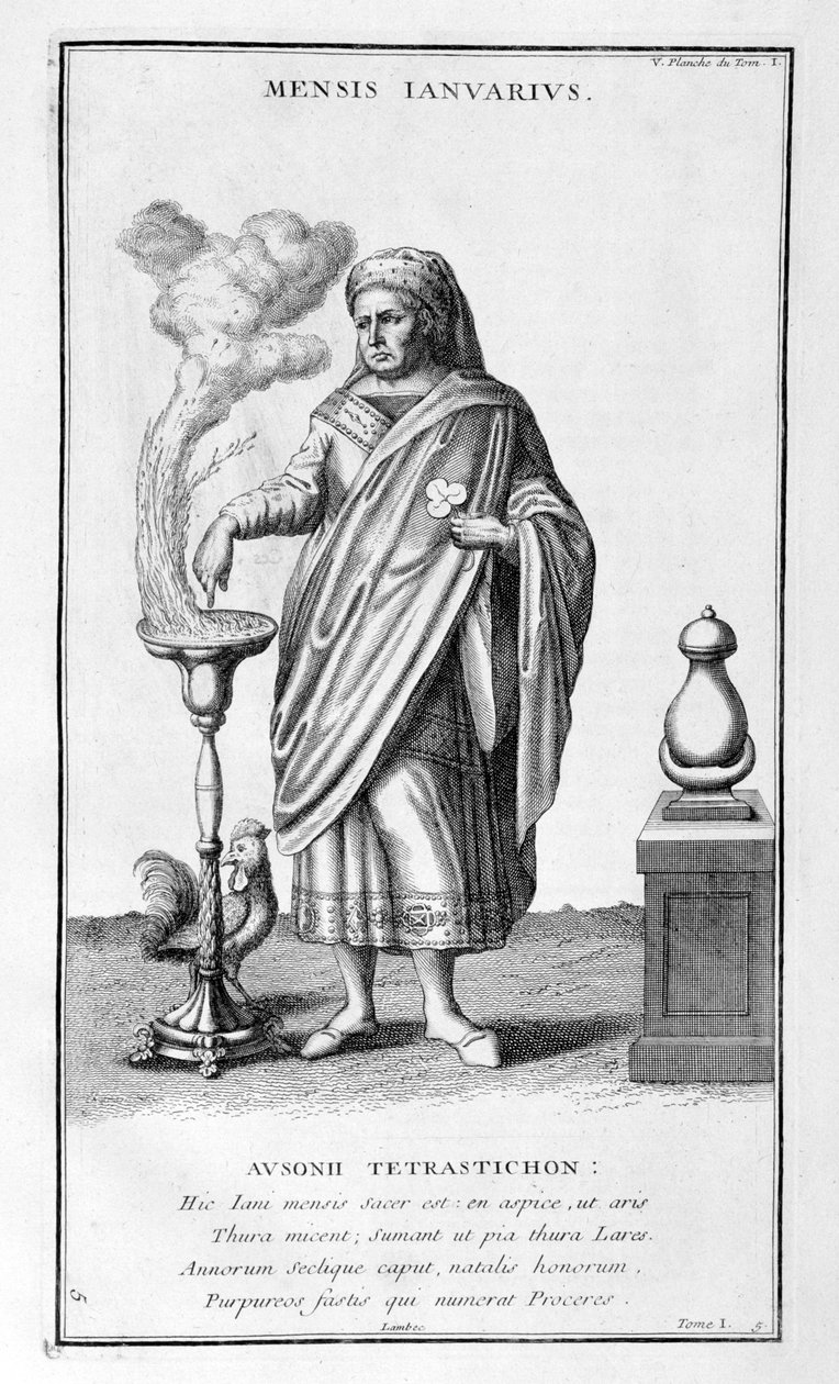 Eine Darstellung des Januars, 1757 von Bernard de Montfaucon