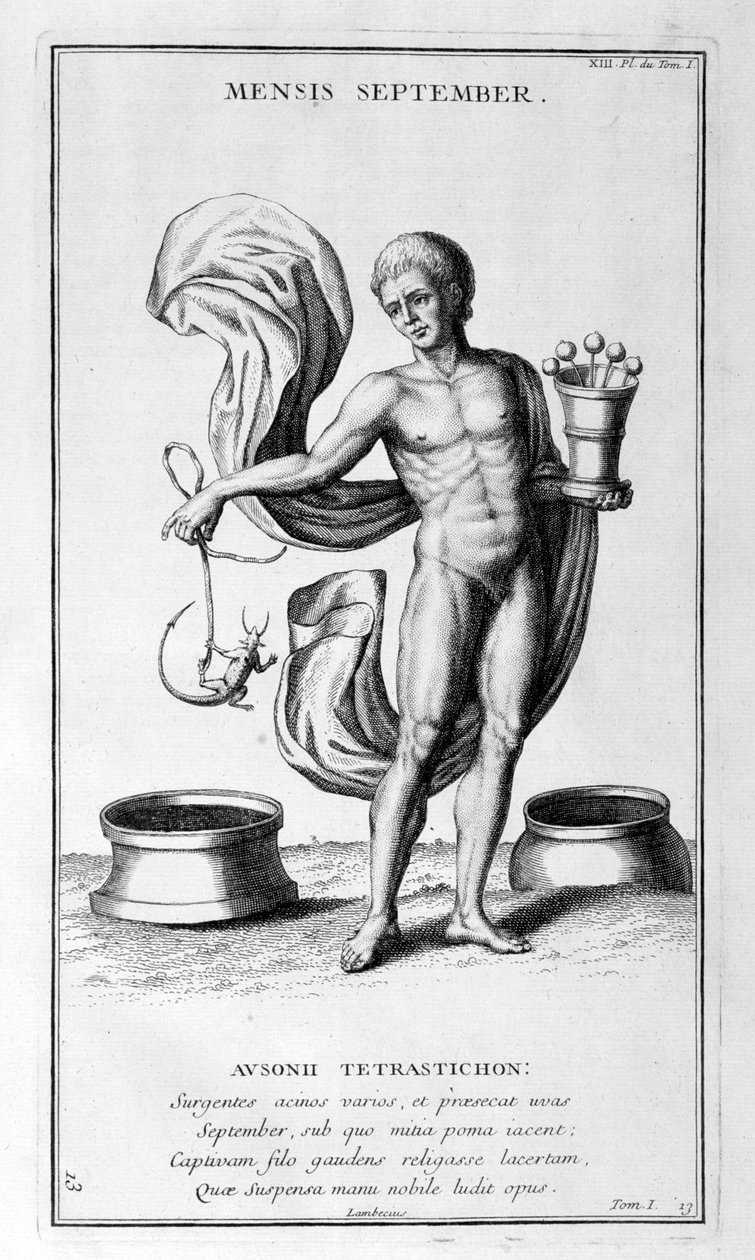 Eine Darstellung des Septembers, 1757 von Bernard de Montfaucon
