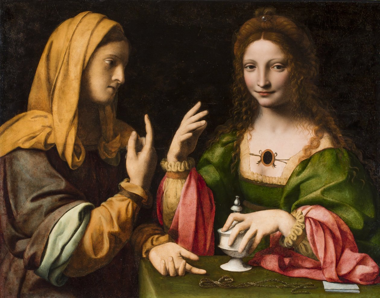 Die Bekehrung der Magdalena, ca. 1520 von Bernardino Luini