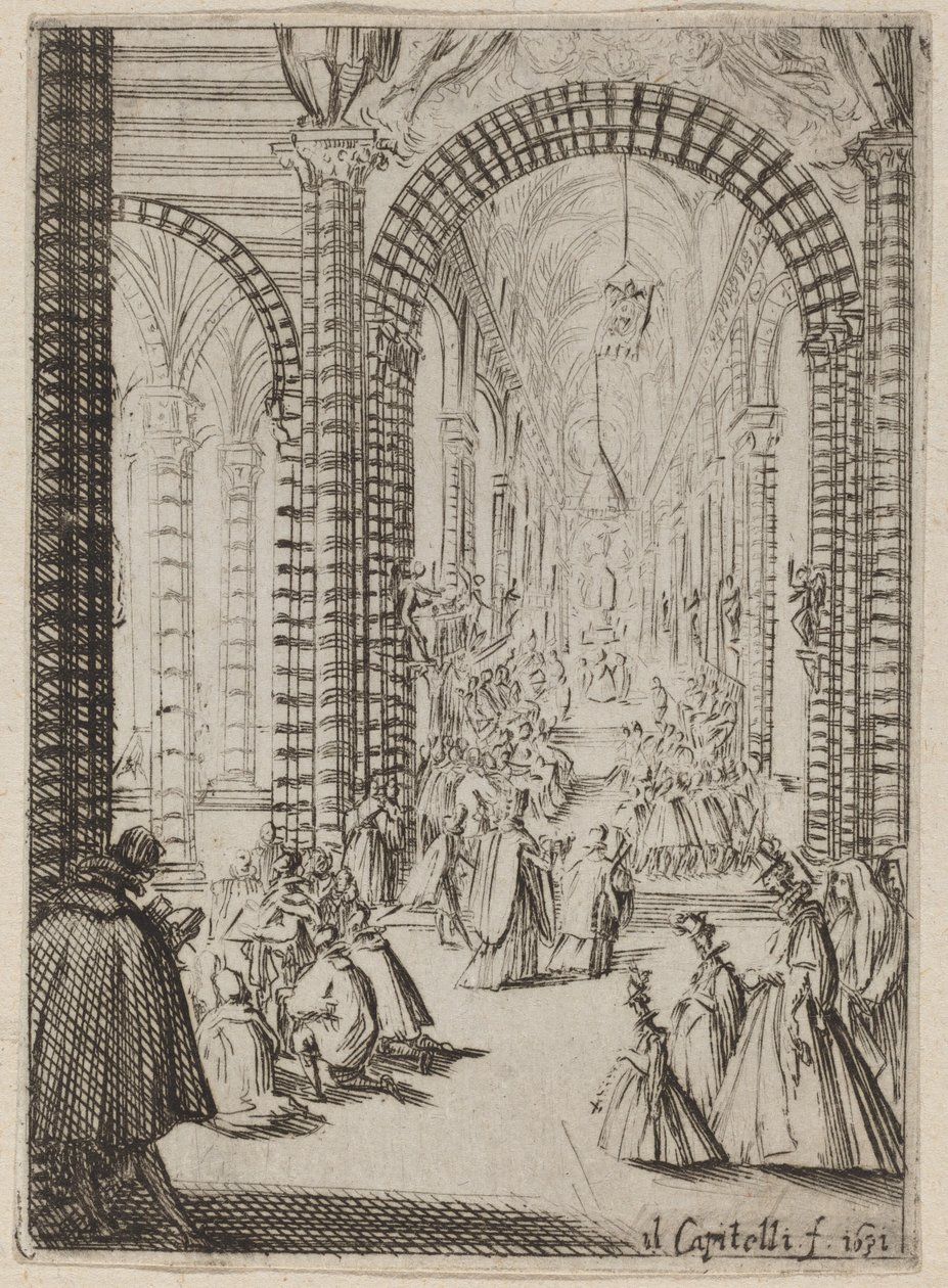 Innenraum einer Kirche von Bernardino Capitelli