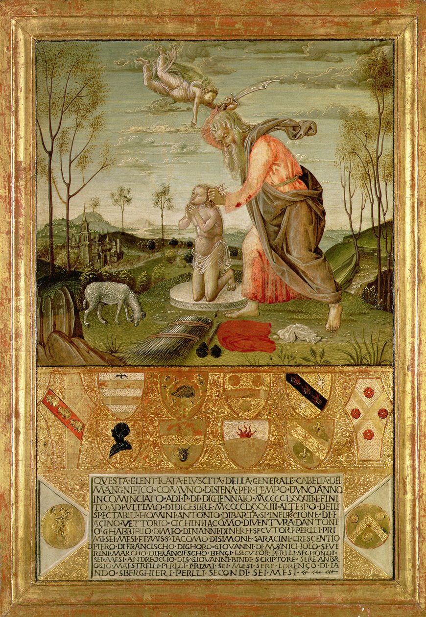 Das Opfer Isaaks von Bernardino Fungai