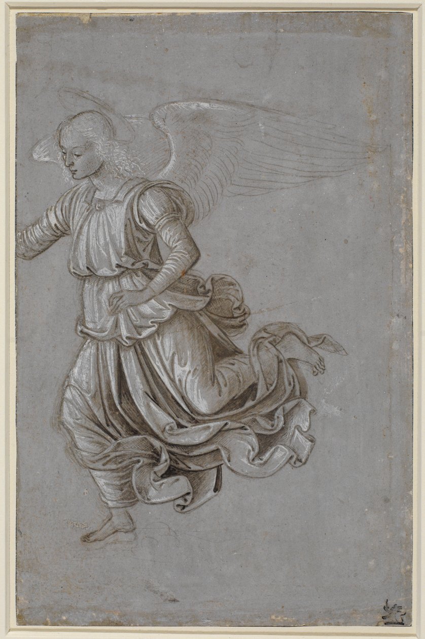 Studie eines fliegenden Engels von Bernardino di Betto Pinturicchio