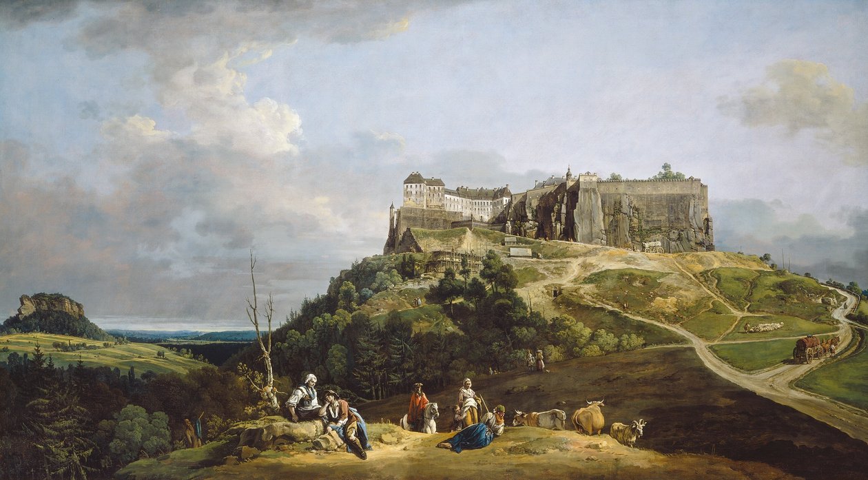 Festung Königstein von Bernardo Bellotto