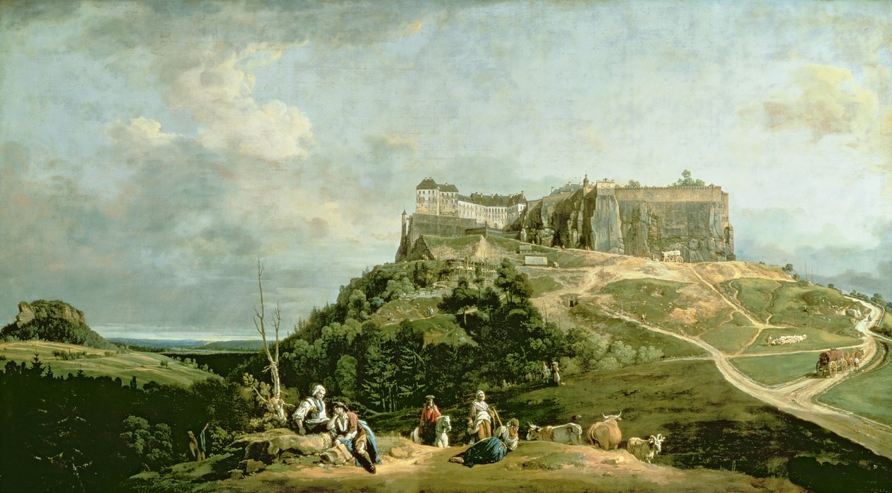 Die Festung Königstein von Bernardo Bellotto