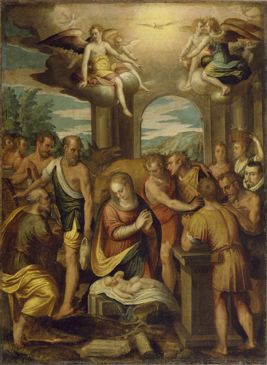 Anbetung der Hirten, 1582 von Bernardo Castello
