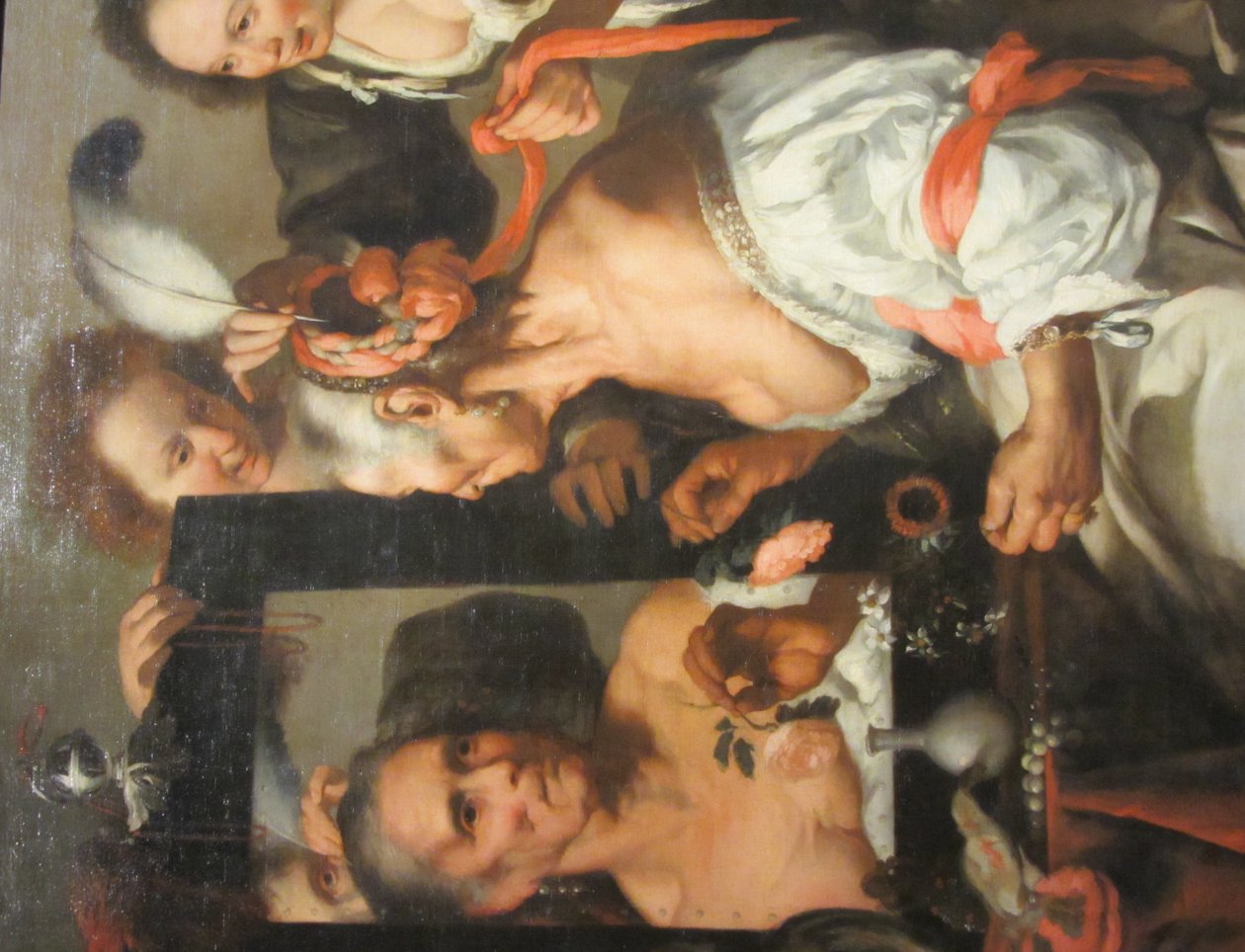 Allegorie der Vergänglichkeit (Coquette Vecchio) von Bernardo Strozzi